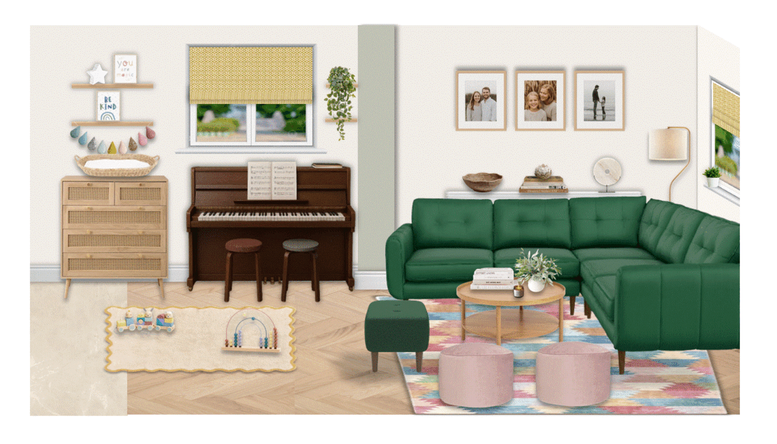 Baby Corner & Seating Area 