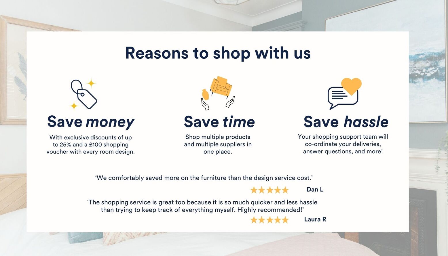 P.S.: Reasons to Shop with us!