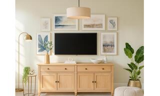 Contemporary Living Room Design: Serene Sage Green & Blue Accents — photo 2