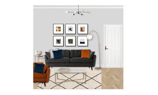 Family Snug Design: Navy, Burnt Orange & Mid-Century Style — photo 6