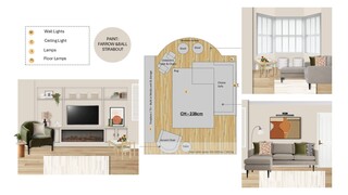 Contemporary Living Room Design: Warm Neutrals & Olive Green Accents — photo 4