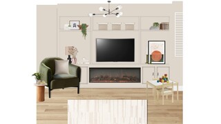 Contemporary Living Room Design: Warm Neutrals & Olive Green Accents — photo 5