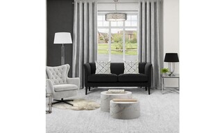 Contemporary Living Room Design: Dark Contrast & Show-Home Style — photo 2