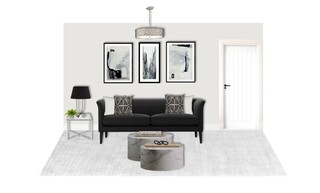 Contemporary Living Room Design: Dark Contrast & Show-Home Style — photo 5