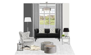 Contemporary Living Room Design: Dark Contrast & Show-Home Style — photo 6