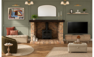 Contemporary Living Room Design: Warm Green Hues & Relaxed Style — photo 2