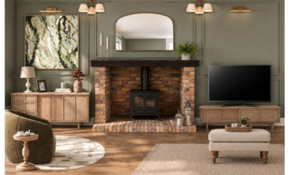 Contemporary Living Room Design: Warm Green Hues & Relaxed Style — photo 3