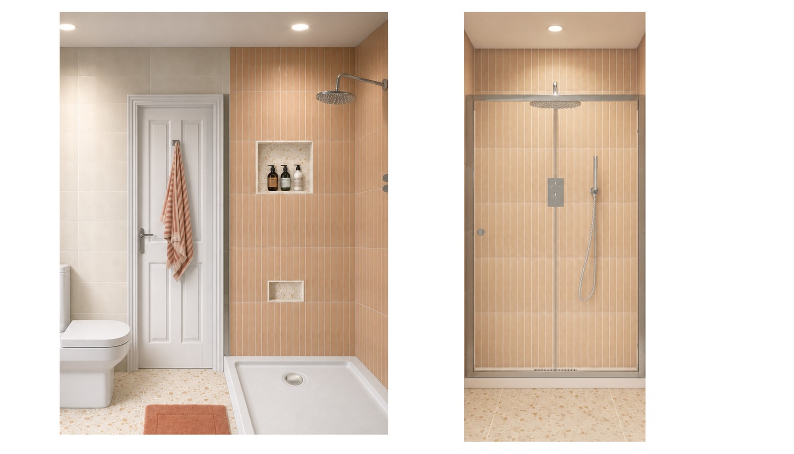 Door Wall & Shower View