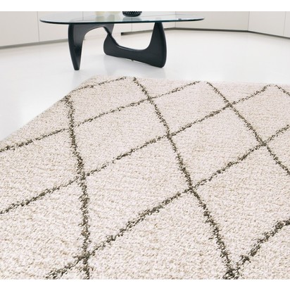 Logan LG07 Diamond Ivory / Grey Rugs
