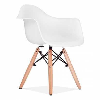DAW Kids Plastic Chair, White