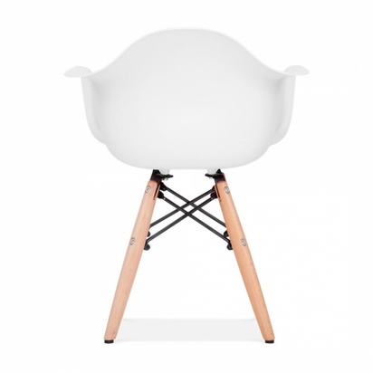 DAW Kids Plastic Chair, White