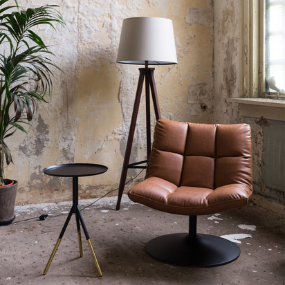 Dutchbone Elia Side Table Black/Brass