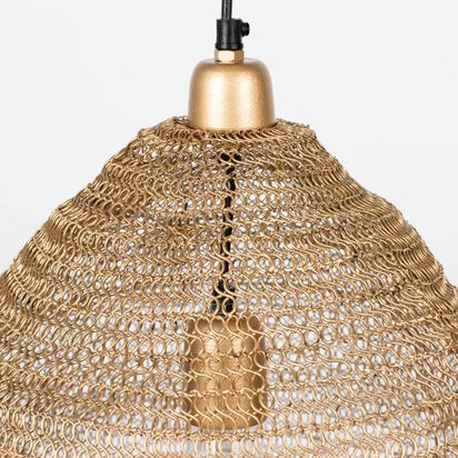 Houseology Collection Lena Pendant Lamp Brass Coated Iron L