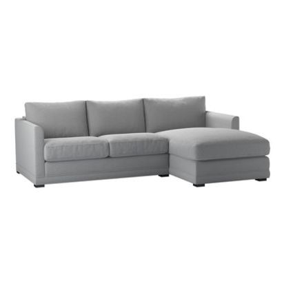 Aissa Small RHF Chaise Storage Sofa in Pumice House Plain Weave