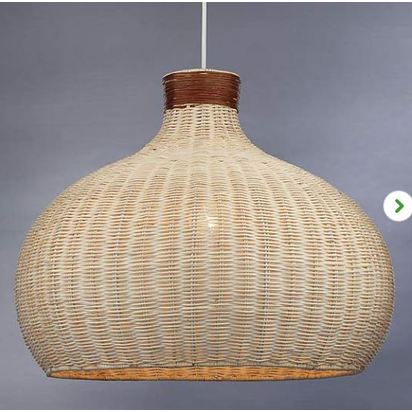 Elements Trient Woven Rattan Pendant Fitting
