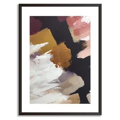 Abstract 50 Art Print - (A3) 30x42cm - 12x16 Inches / Print + Black Frame
