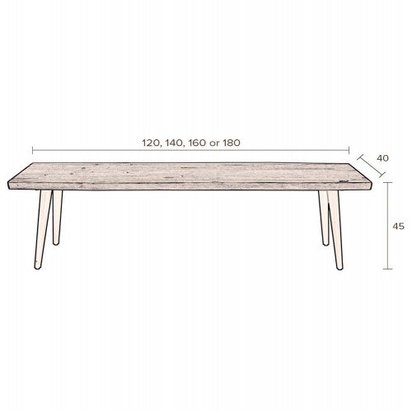 Dutchbone Alagon Bench - Large