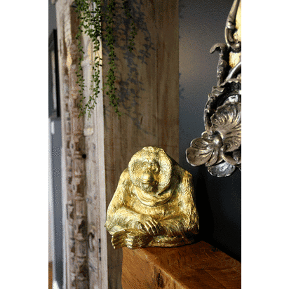 Gold Orangutan Ornament