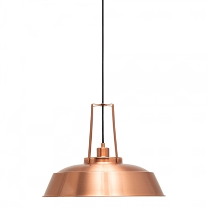 Shiro Industrial Metal Pendant Light, Copper