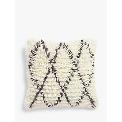 John Lewis & Partners Berber Cushion, Mono
