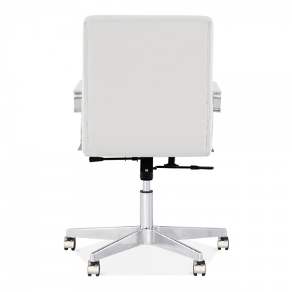 Barclay Office Chair with Ribbed Back - White