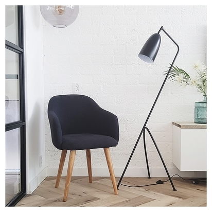 Grasshopper Metal Floor Lamp, Brass