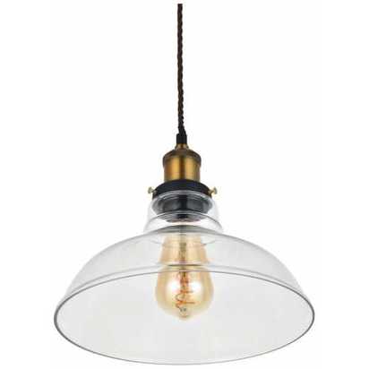 Soho Lighting Romilly Edison Industrial Glass Step Pendant Light
