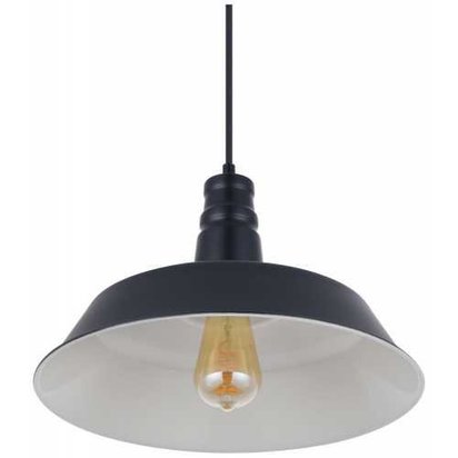 Soho Lighting Argyll Industrial Pendant Light - Matte Black - Large