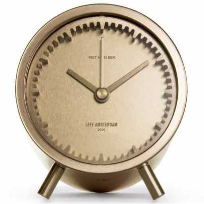 LEFF Amsterdam Tube Table Clock - Brass