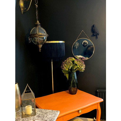 Circular Gold Mirror