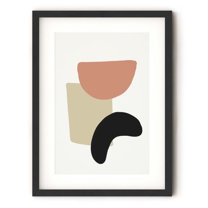 Bean And Shapes Art Print - (A2) 42x59 cm - 16x23" / No Frame
