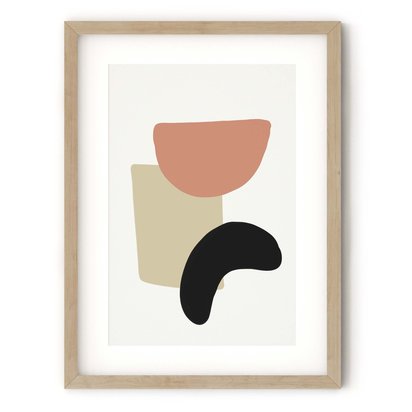 Bean And Shapes Art Print - (A2) 42x59 cm - 16x23" / No Frame