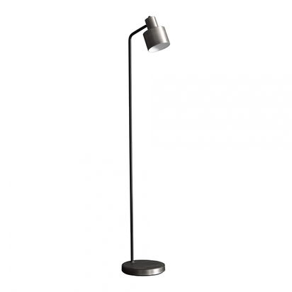 Orton Metal Floor Lamp, Antique Silver