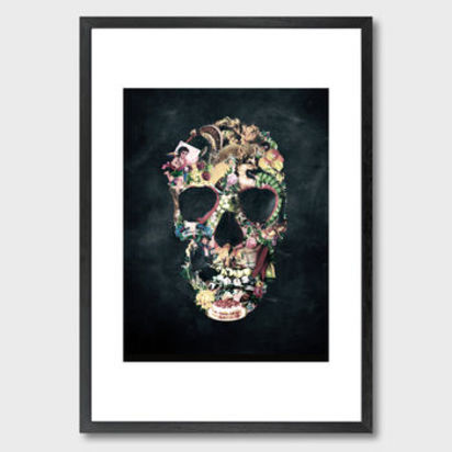 Normal vintage skull art print