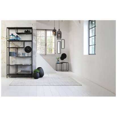 Light and Living Sinna Rectangle Wall Mirror - Black - Large