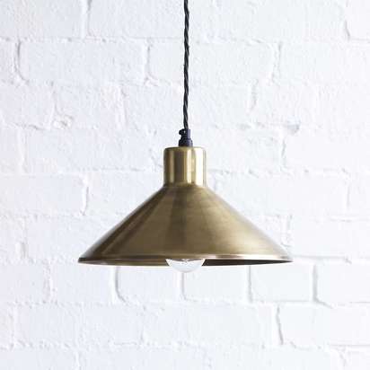 Thea pendant light in antique brass