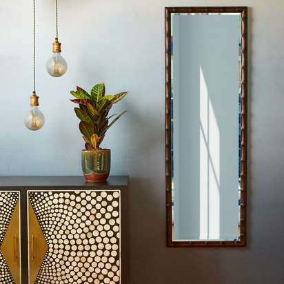 Baloo full length mirror in mahogany