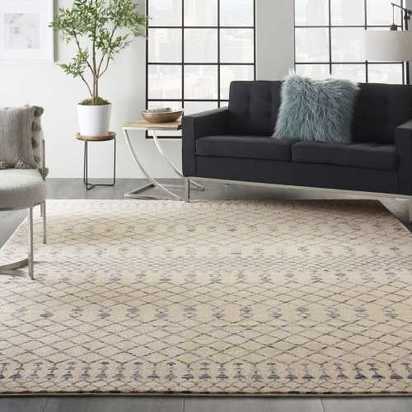 Nourison Palermo PMR03 Rug - Beige & Blue - 160cm x 220cm