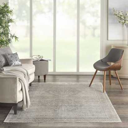 Nourison Starry Nights STN04 Rug - Cream & Grey - 160cm x 221cm