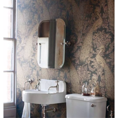 Nickel Rectangular Swivel Mirror