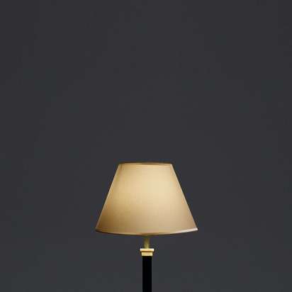 20cm empire shade in cream card with gold tape