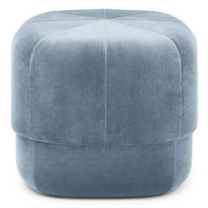Normann Copenhagen Circus Velour Pouf - Light Blue - Small