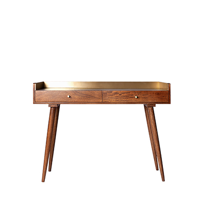 Swoon | Fresco | Mid-Century & Scandi Style Desk | Brown | Mango Wood | W: 110 cm D: 40 cm H: 82 cm
