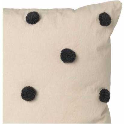 Ferm Living Dot Cushion - Sand & Black