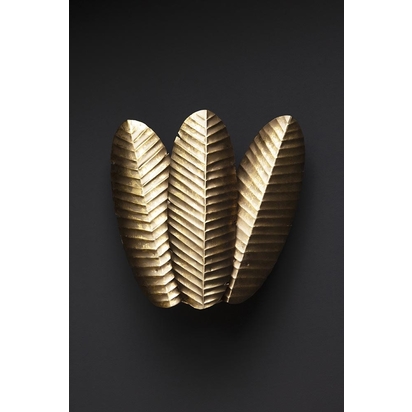 Tropical Leaf Gold Wall Light