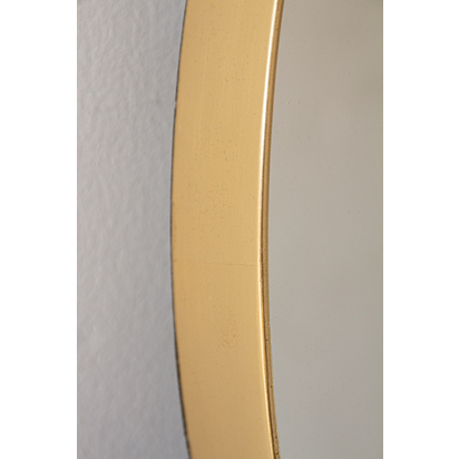 Large Round Gold Framed Mirror