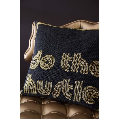 Do The Hustle Glamorous Beaded Cushion