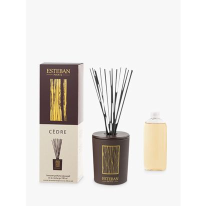 Esteban Decorative Cedre Scented Reed Diffuser, 100ml Multi | H23.5 x W6.5 x D6.5cm