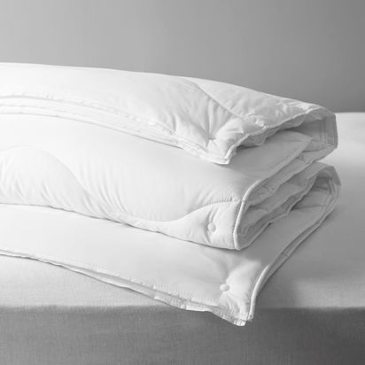John Lewis Synthetic Soft Touch Washable 3-in-1 Duvet, 13.5 Tog (4.5 + 9 Tog) White | W200 x D200cm