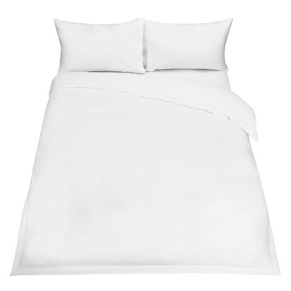 The Ultimate Collection Luxury Egyptian Cotton Sateen 1000 Thread Count Bedding, White White | Super King Duvet Cover
